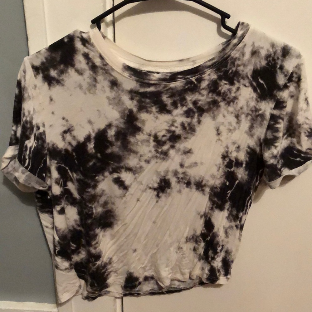 PACSUN Black tie-dye shirt, size small